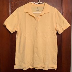 Lands’ End women’s polo, yellow, S